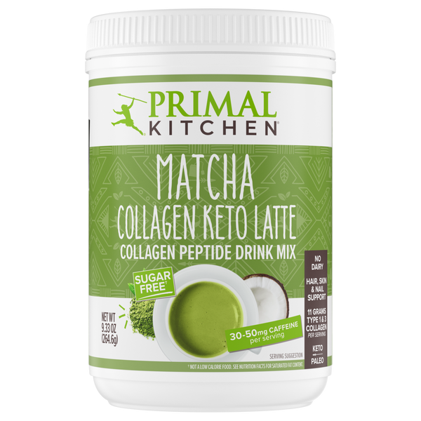 What's Inside Matcha‌ ‌Collagen‌ ‌Keto‌ ‌Latte‌ Drink Mix - 9.3 oz